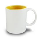 Керамична чаша Цветна вътрешност - YELLOW